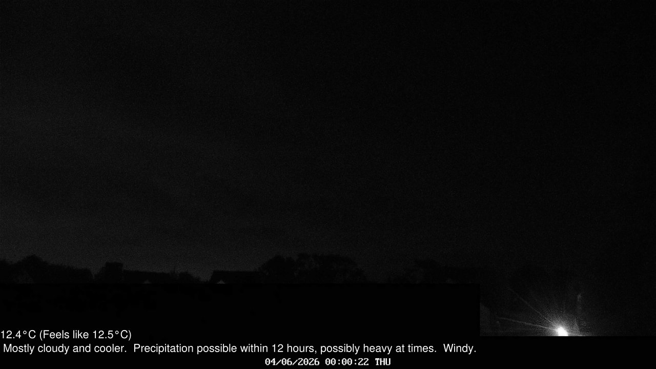 time-lapse frame, Wembury, Devon. Knighton Hill Cam webcam