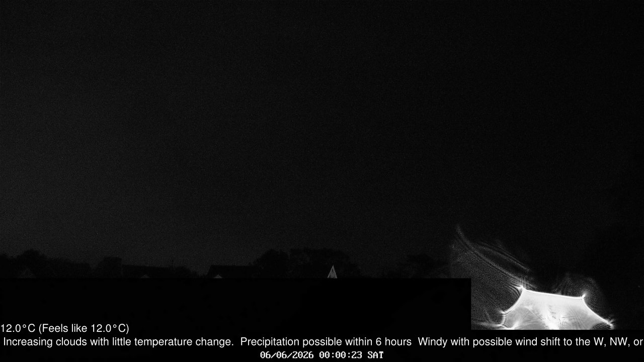 time-lapse frame, Wembury, Devon. Knighton Hill Cam webcam