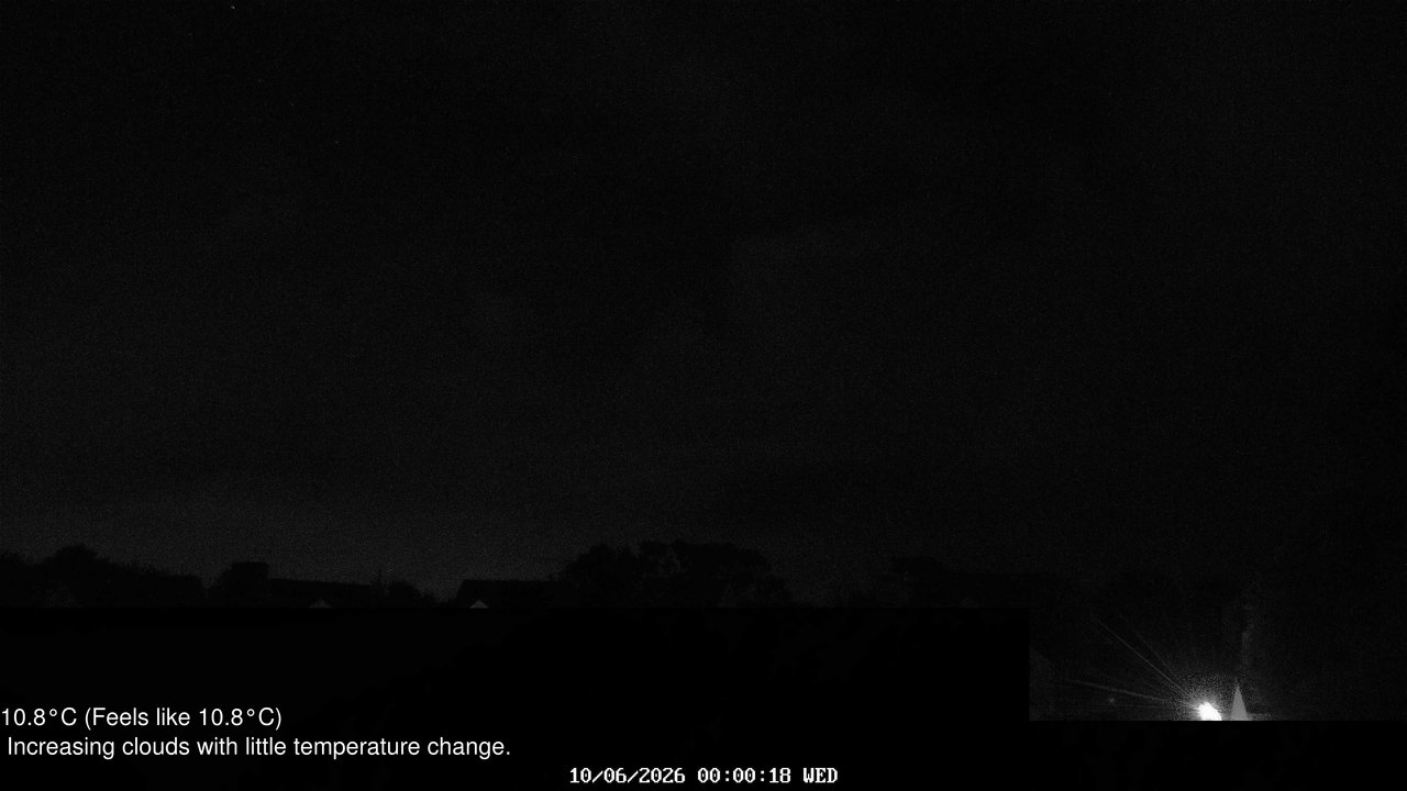 time-lapse frame, Wembury, Devon. Knighton Hill Cam webcam
