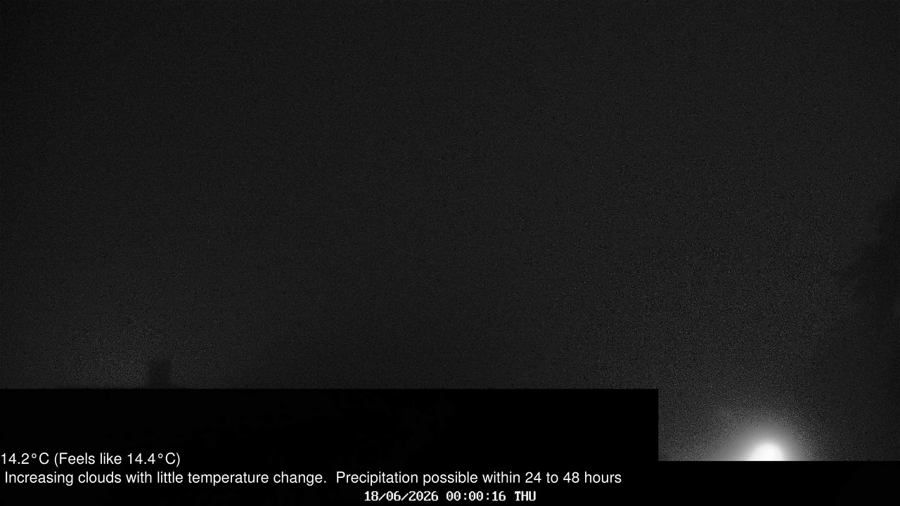 time-lapse frame, Wembury, Devon. Knighton Hill Cam webcam