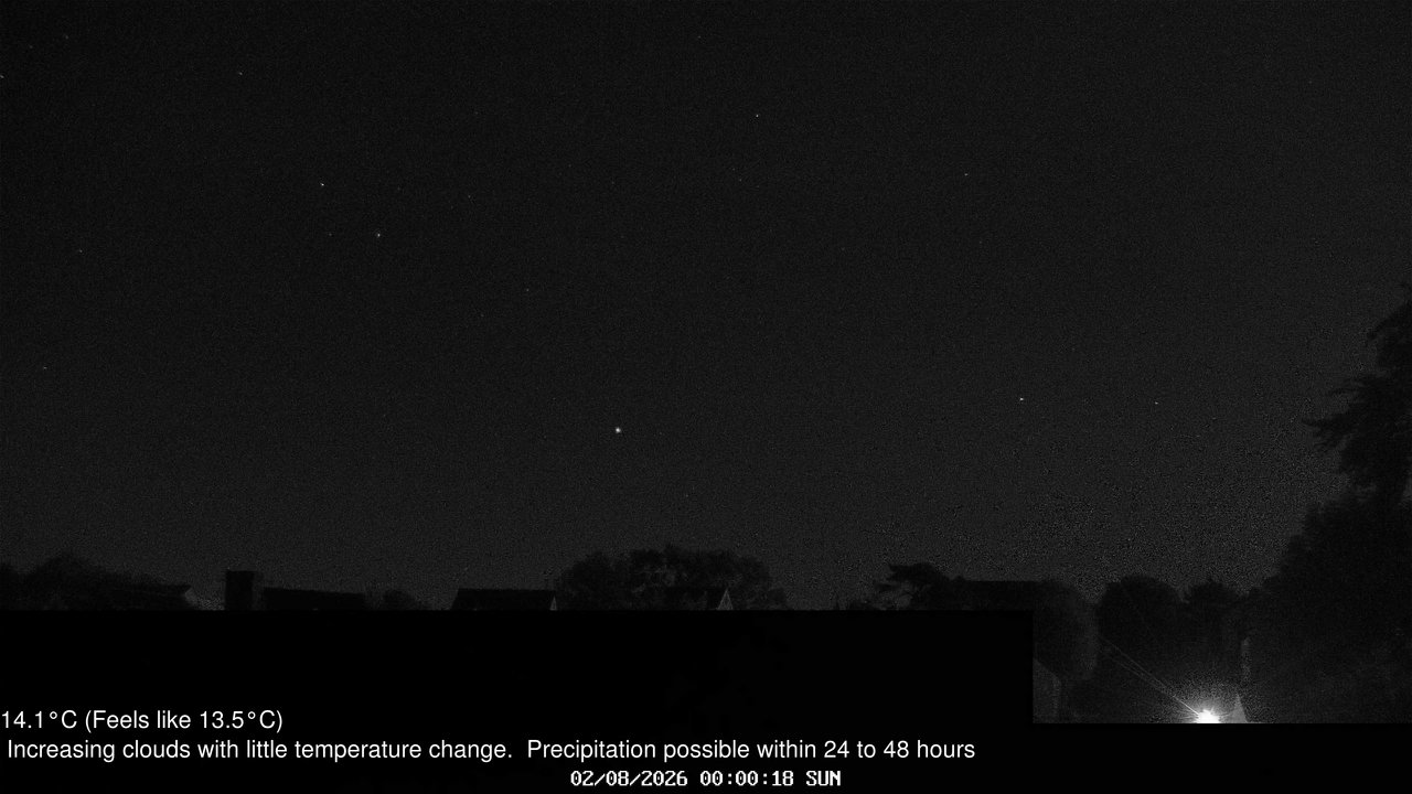 time-lapse frame, Wembury, Devon. Knighton Hill Cam webcam