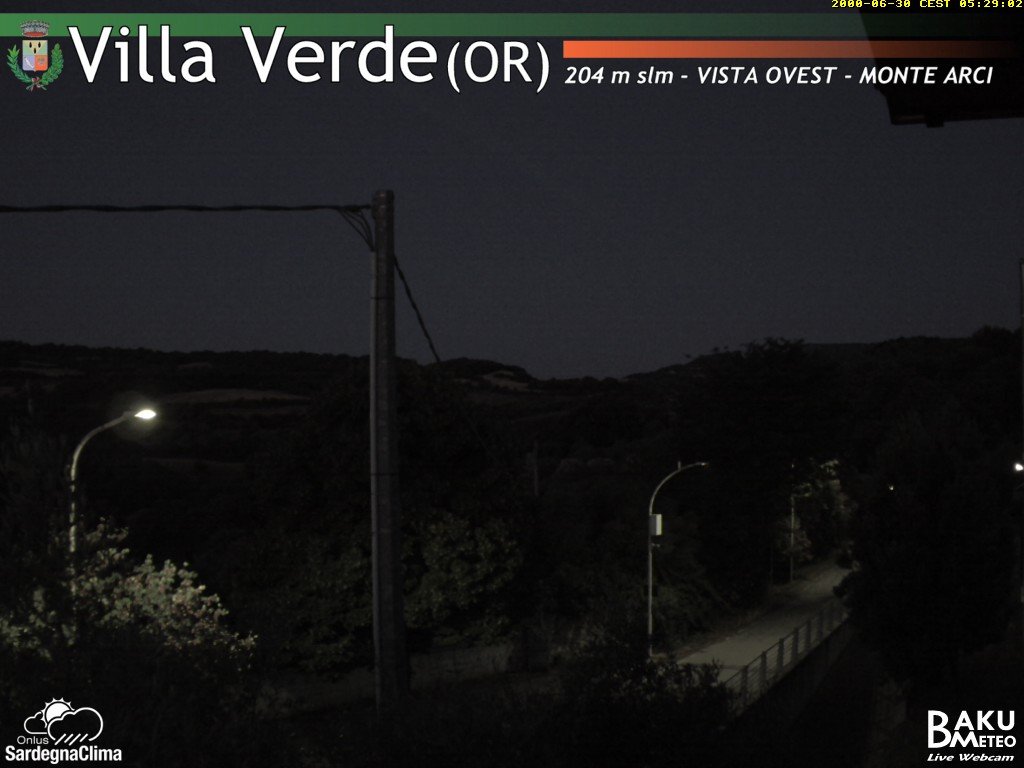 time-lapse frame, Baini Ovest webcam