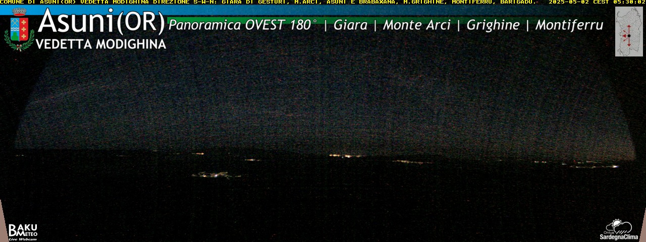 time-lapse frame, Asuni Ovest webcam