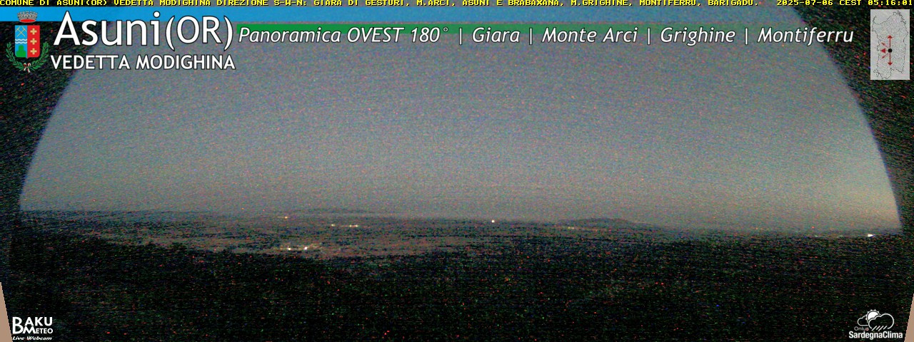 time-lapse frame, Asuni Ovest webcam