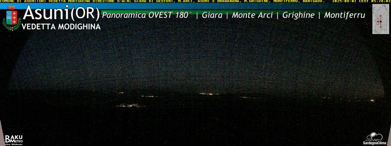 time-lapse frame, Asuni Ovest webcam