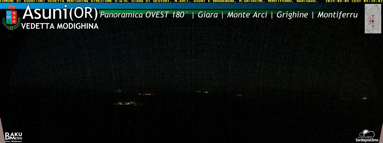 time-lapse frame, Asuni Ovest webcam