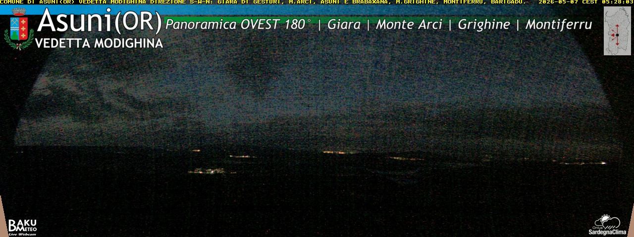 time-lapse frame, Asuni Ovest webcam