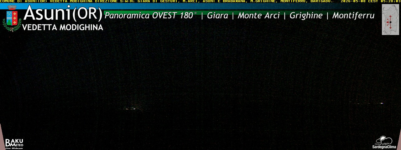 time-lapse frame, Asuni Ovest webcam