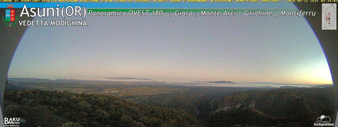 time-lapse frame, Asuni Ovest webcam