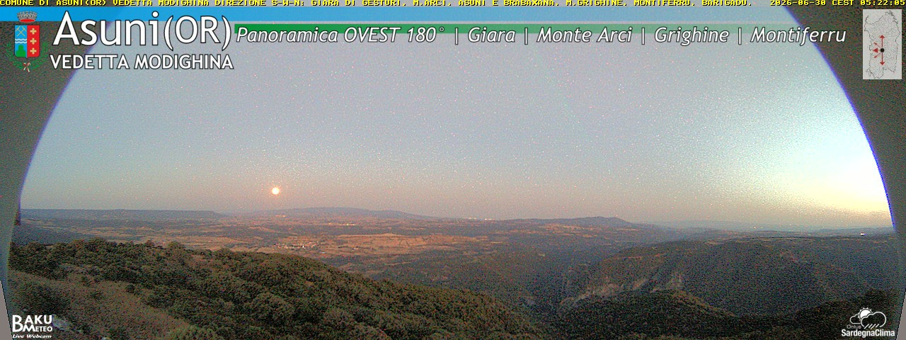time-lapse frame, Asuni Ovest webcam
