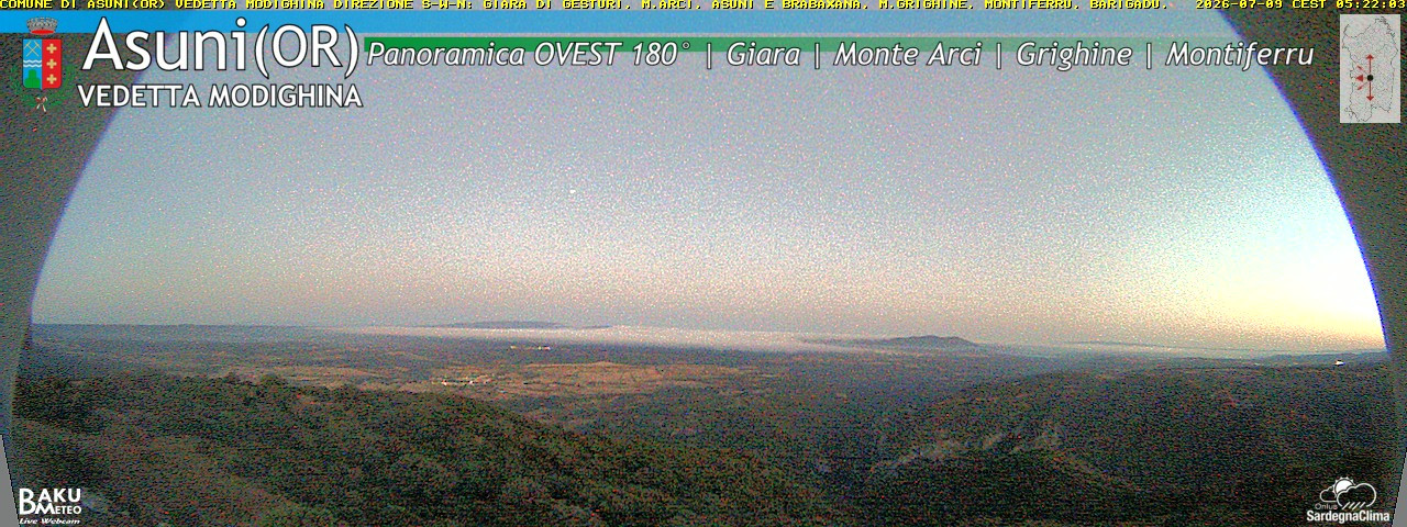 time-lapse frame, Asuni Ovest webcam