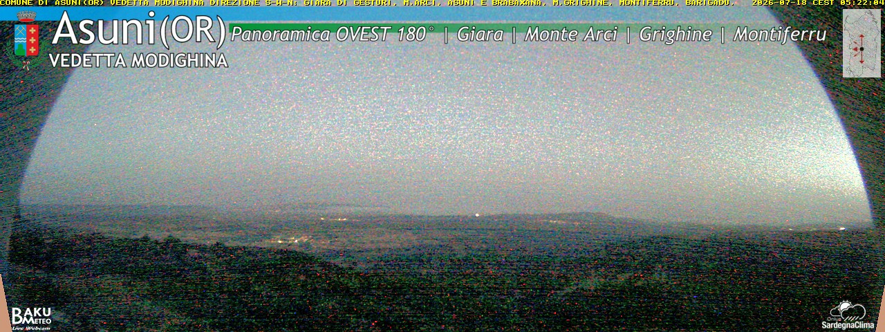 time-lapse frame, Asuni Ovest webcam