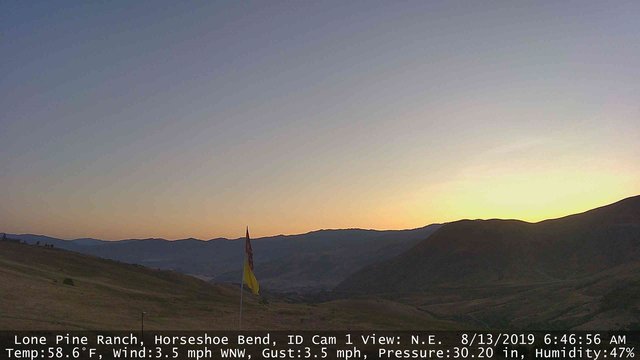 time-lapse frame, Horseshoe Bend, Idaho CAM1 webcam