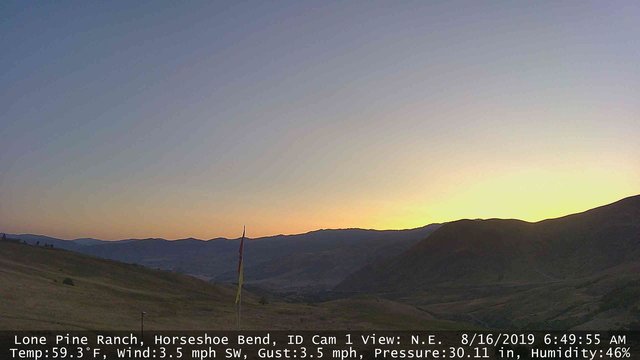 time-lapse frame, Horseshoe Bend, Idaho CAM1 webcam