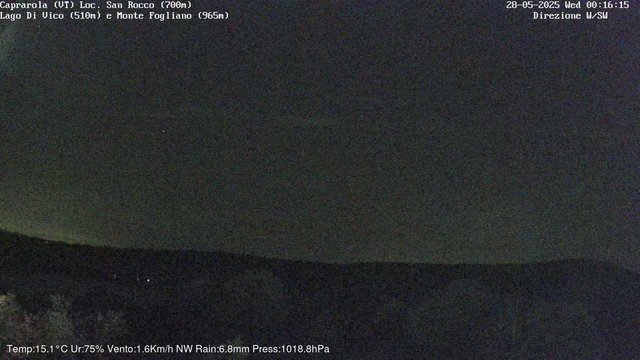 time-lapse frame, Caprarola San Rocco webcam