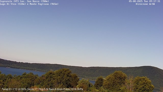 time-lapse frame, Caprarola San Rocco webcam