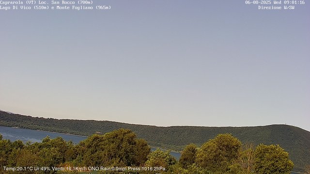 time-lapse frame, Caprarola San Rocco webcam