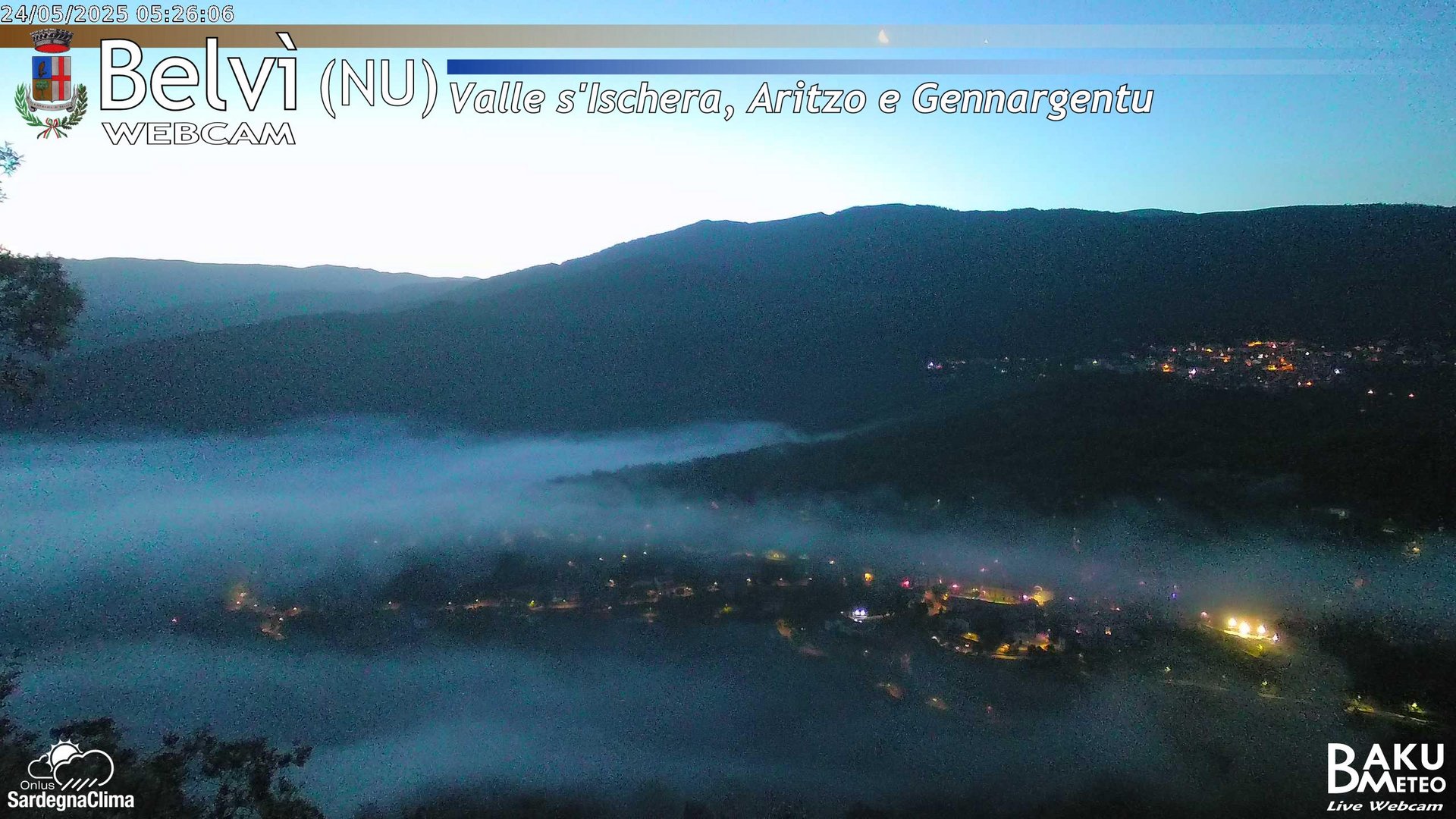 time-lapse frame, Belvì webcam