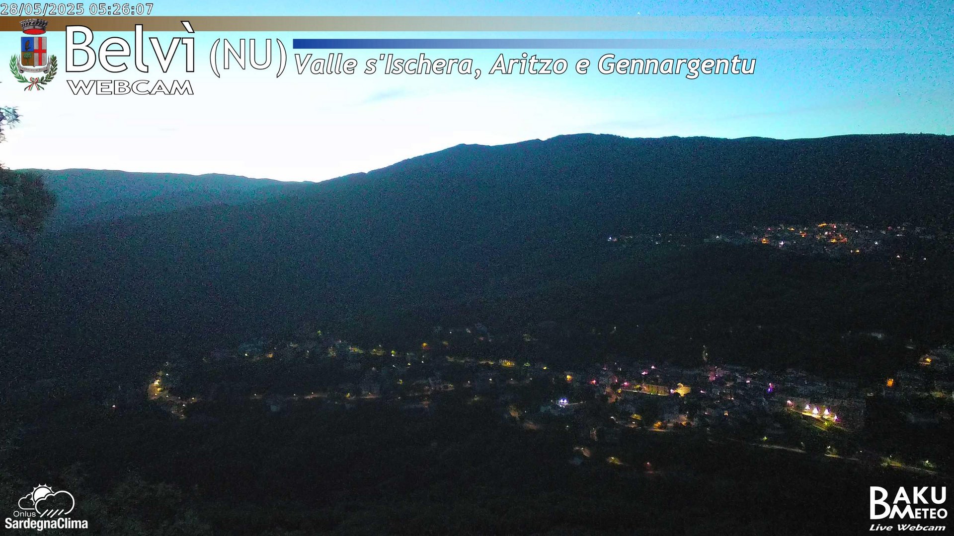 time-lapse frame, Belvì webcam