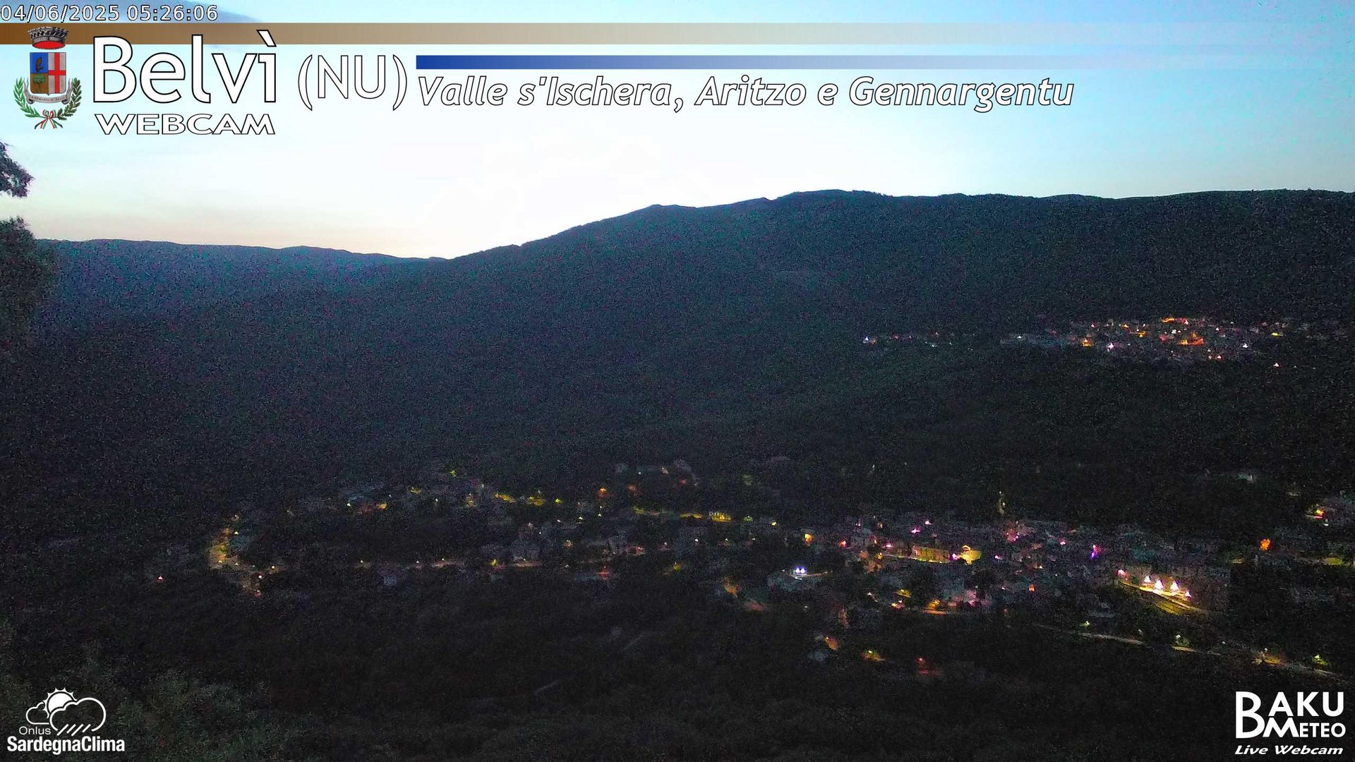 time-lapse frame, Belvì webcam