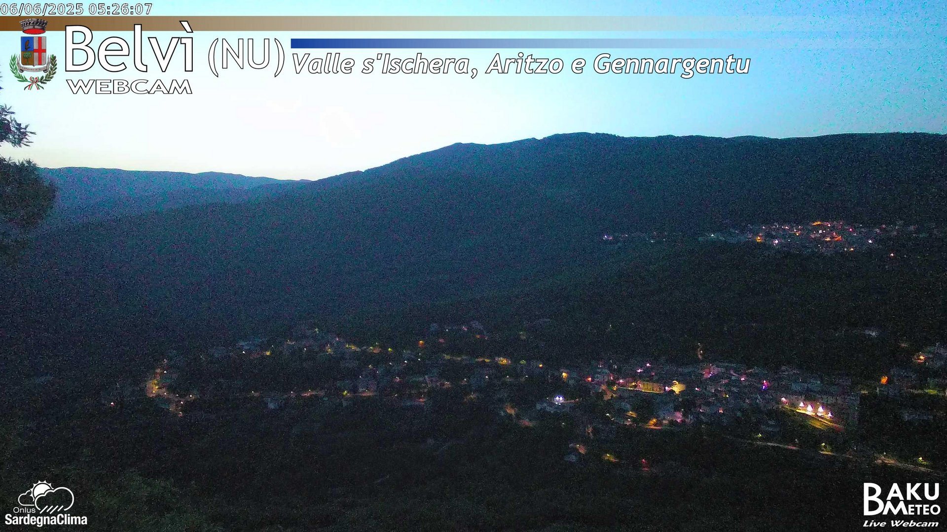 time-lapse frame, Belvì webcam