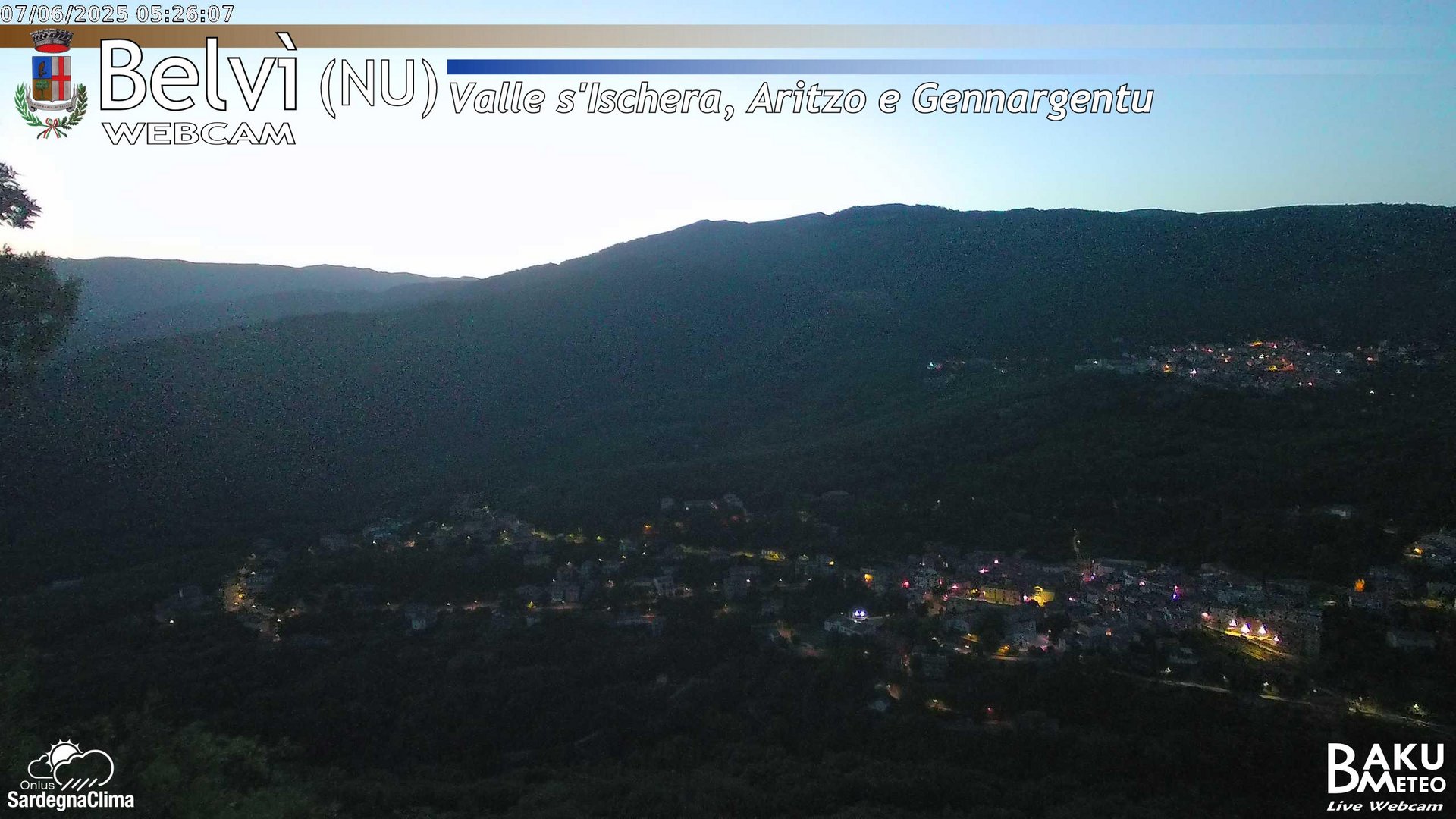 time-lapse frame, Belvì webcam
