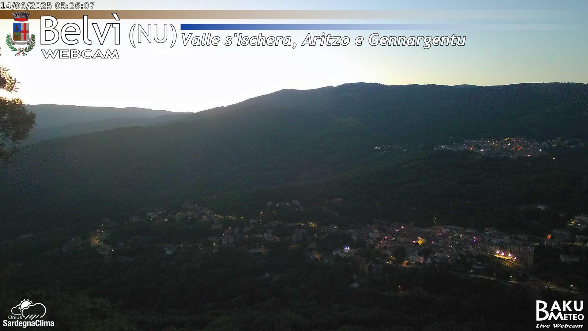 time-lapse frame, Belvì webcam