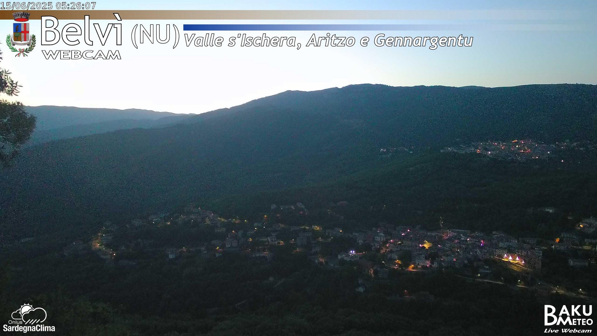 time-lapse frame, Belvì webcam