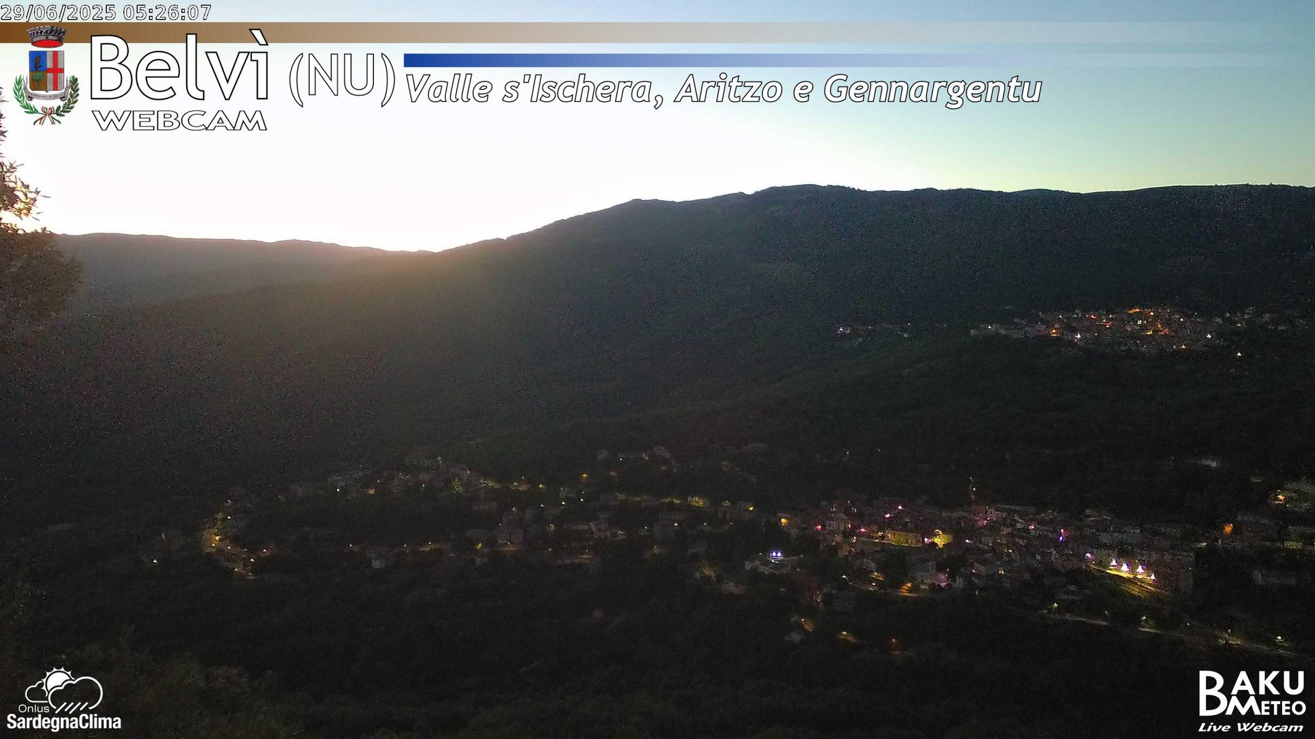 time-lapse frame, Belvì webcam