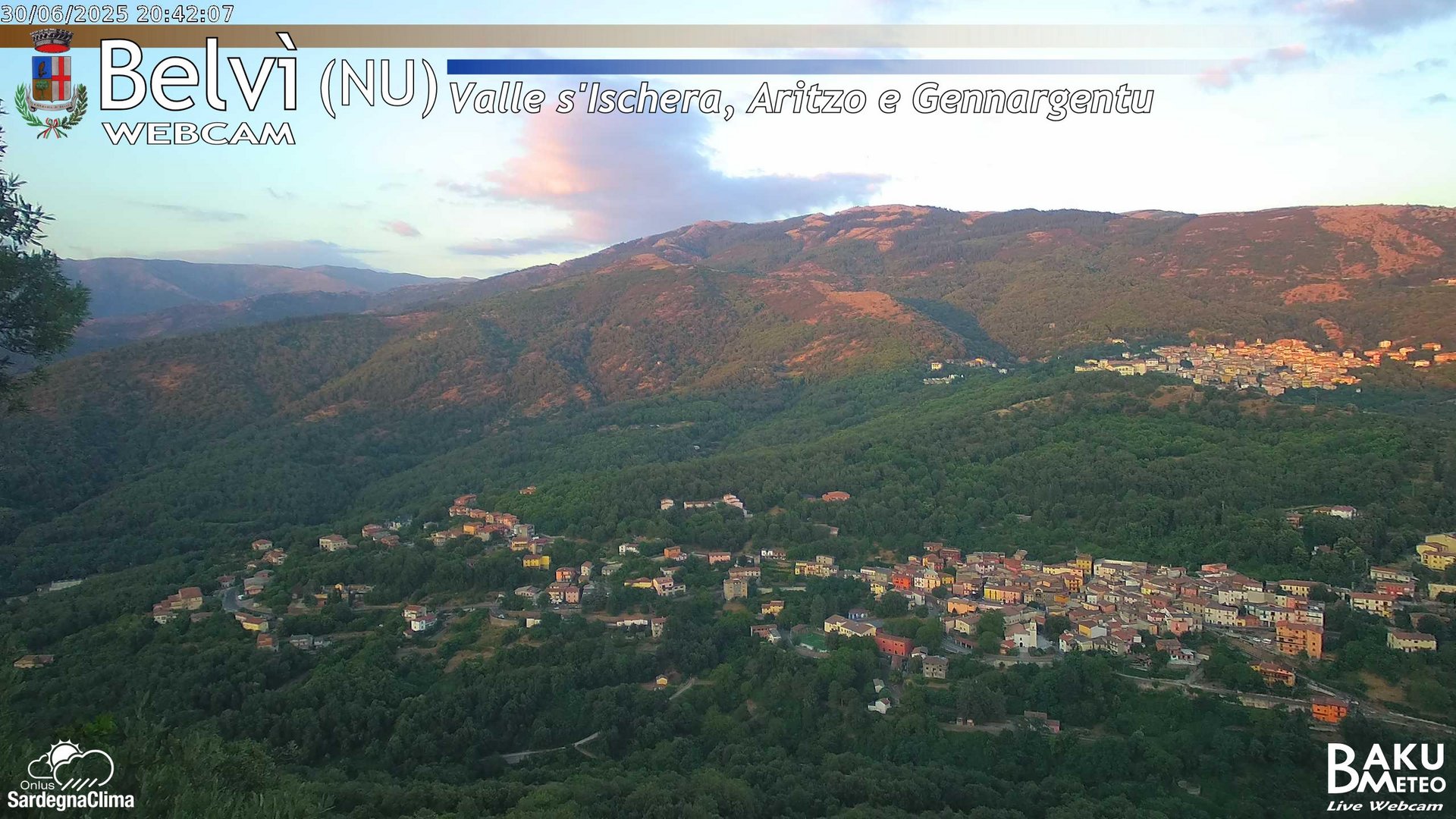 time-lapse frame, Belvì webcam