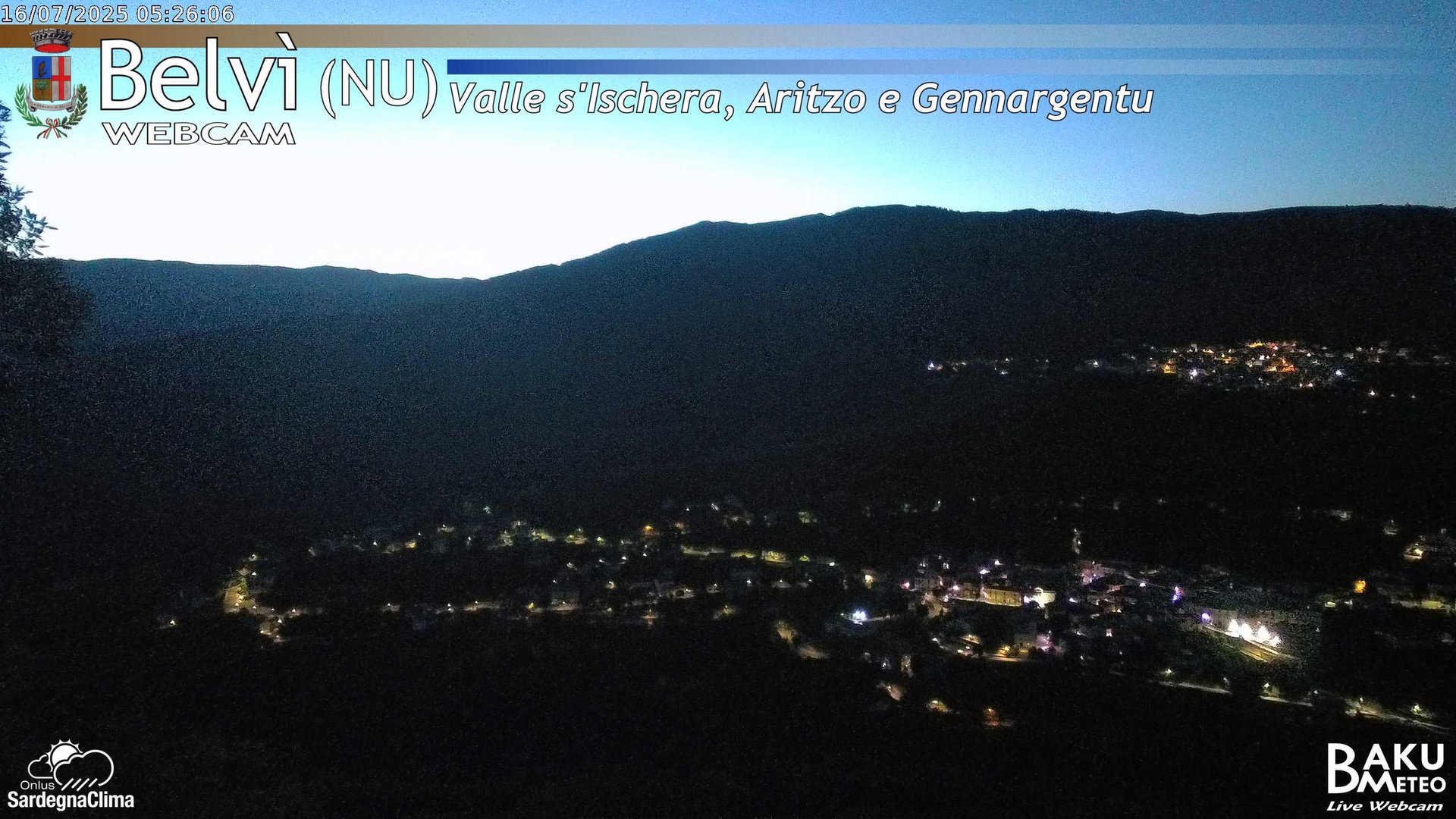 time-lapse frame, Belvì webcam