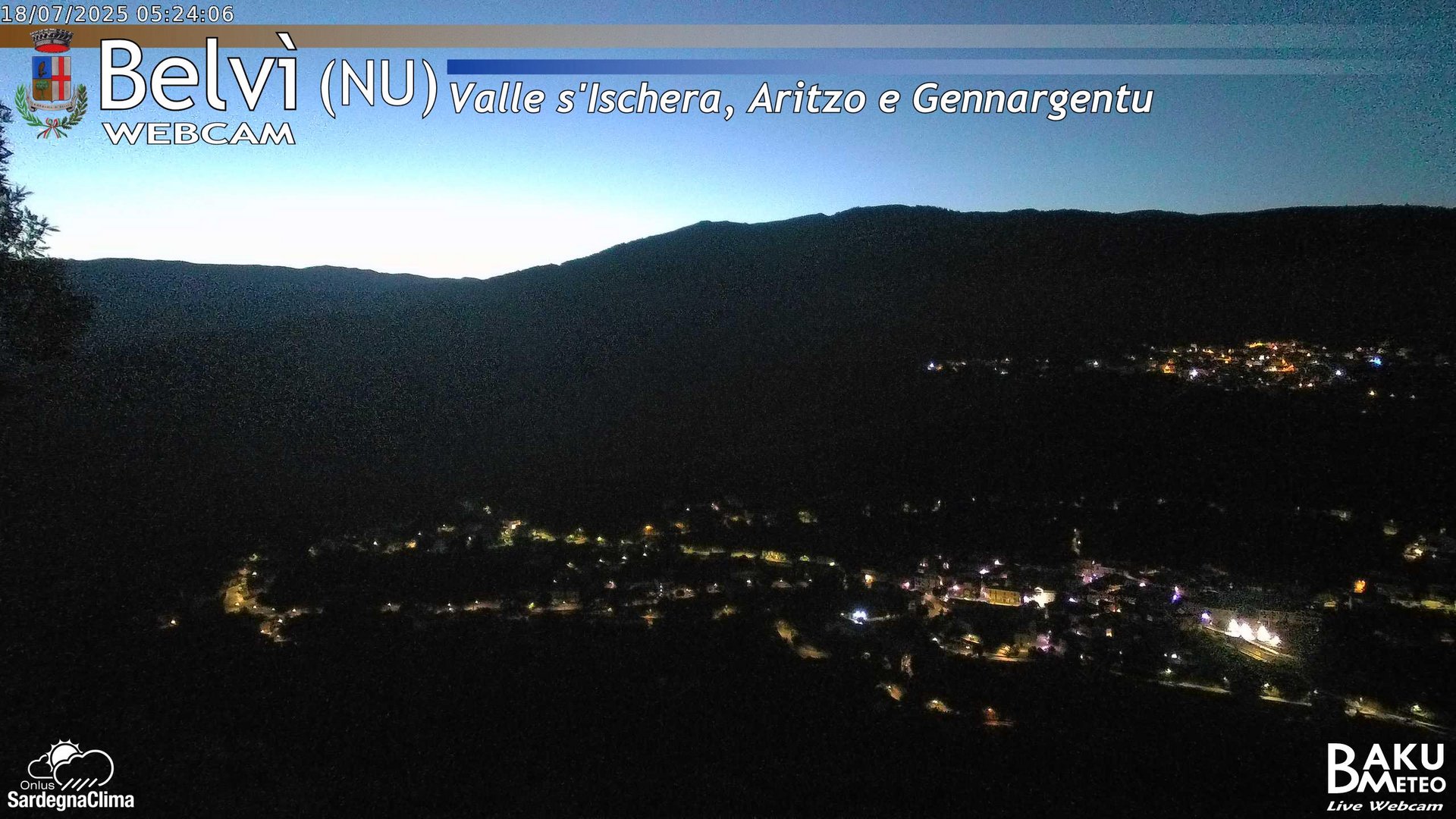 time-lapse frame, Belvì webcam