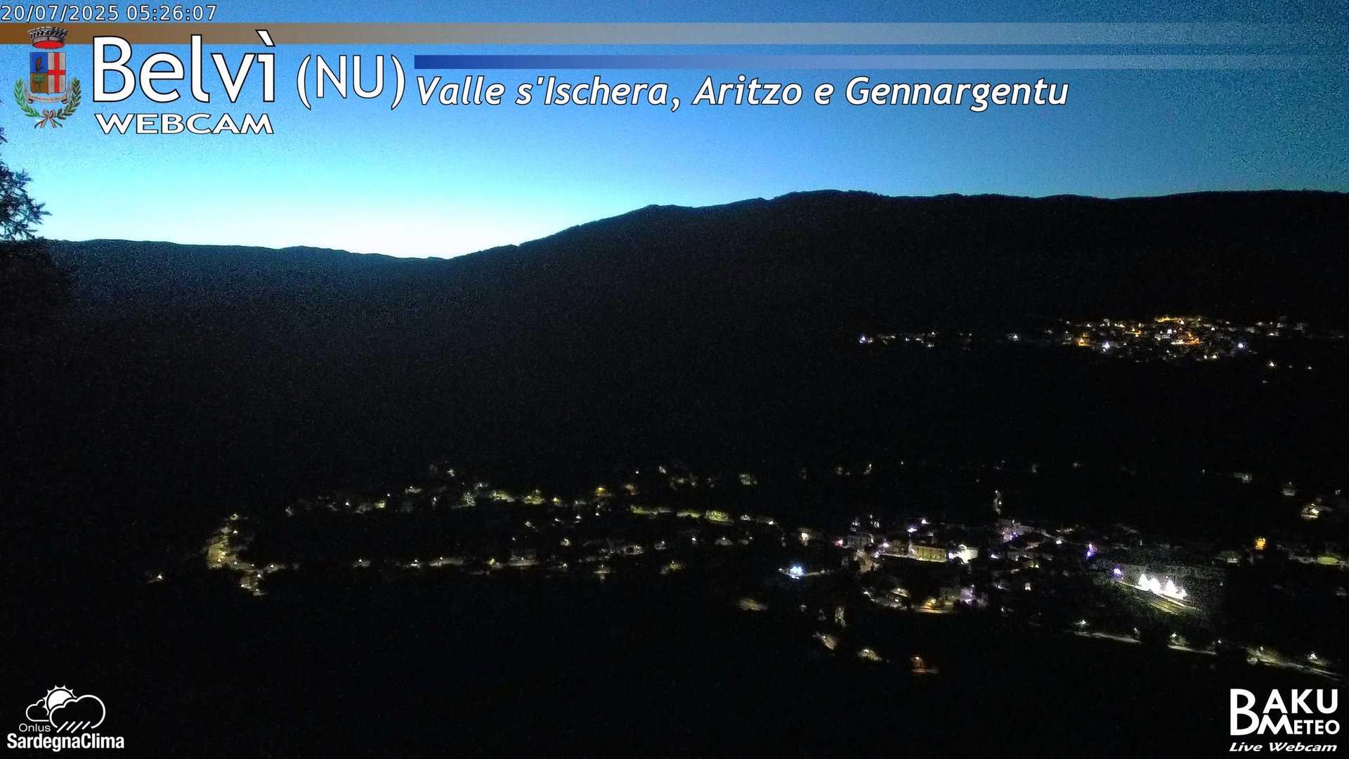 time-lapse frame, Belvì webcam