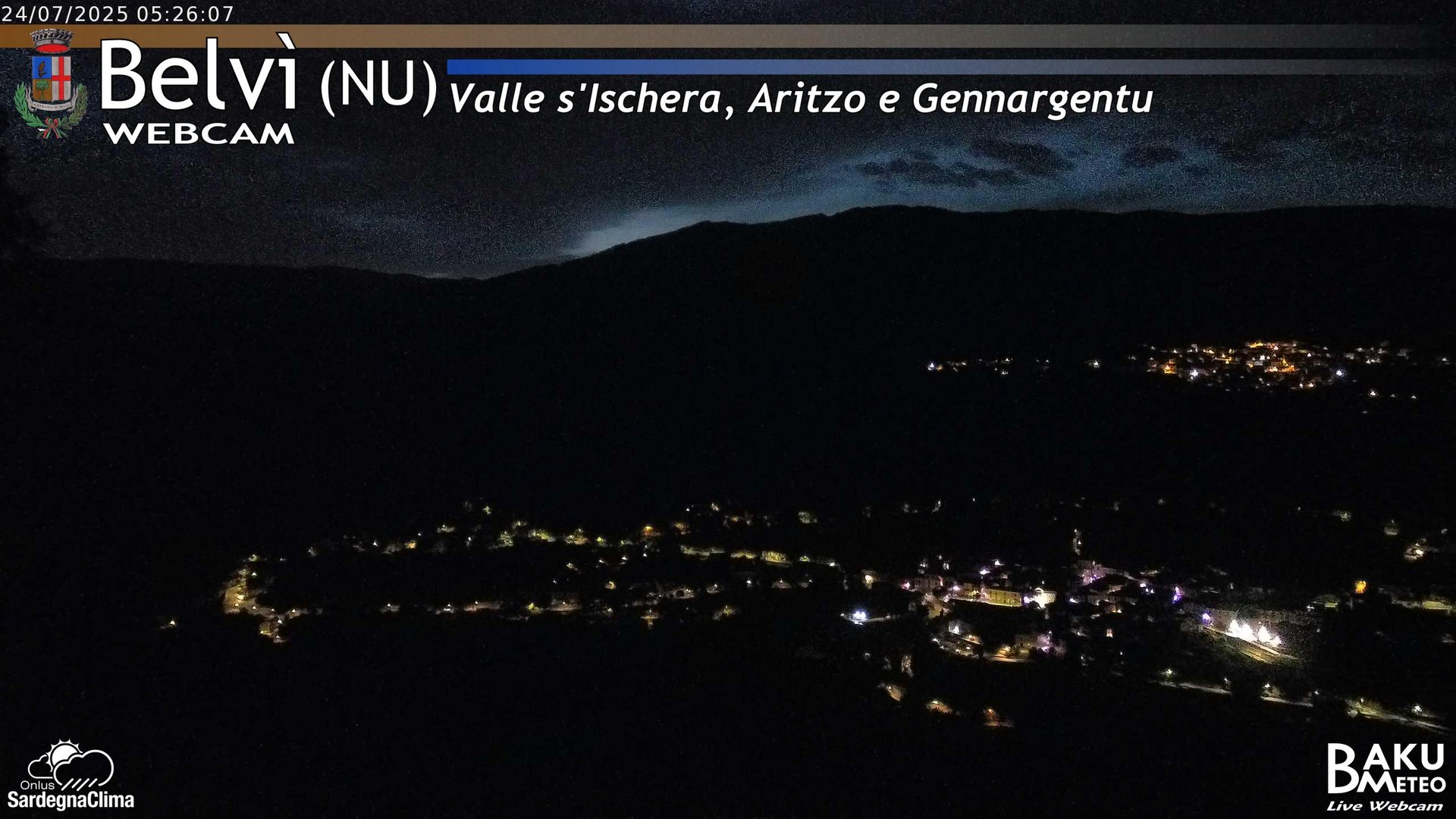 time-lapse frame, Belvì webcam