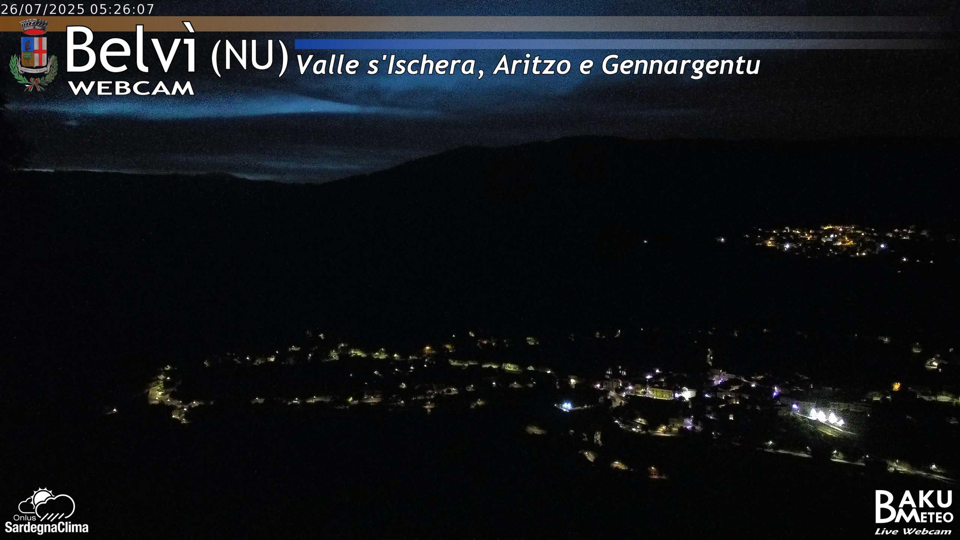 time-lapse frame, Belvì webcam