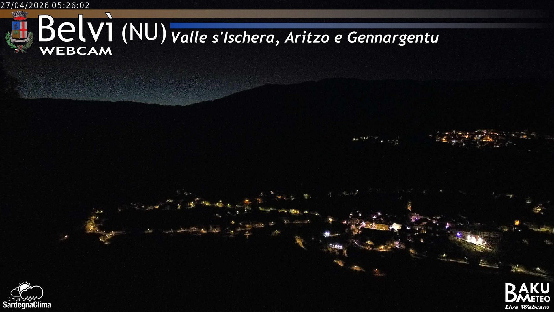 time-lapse frame, Belvì webcam
