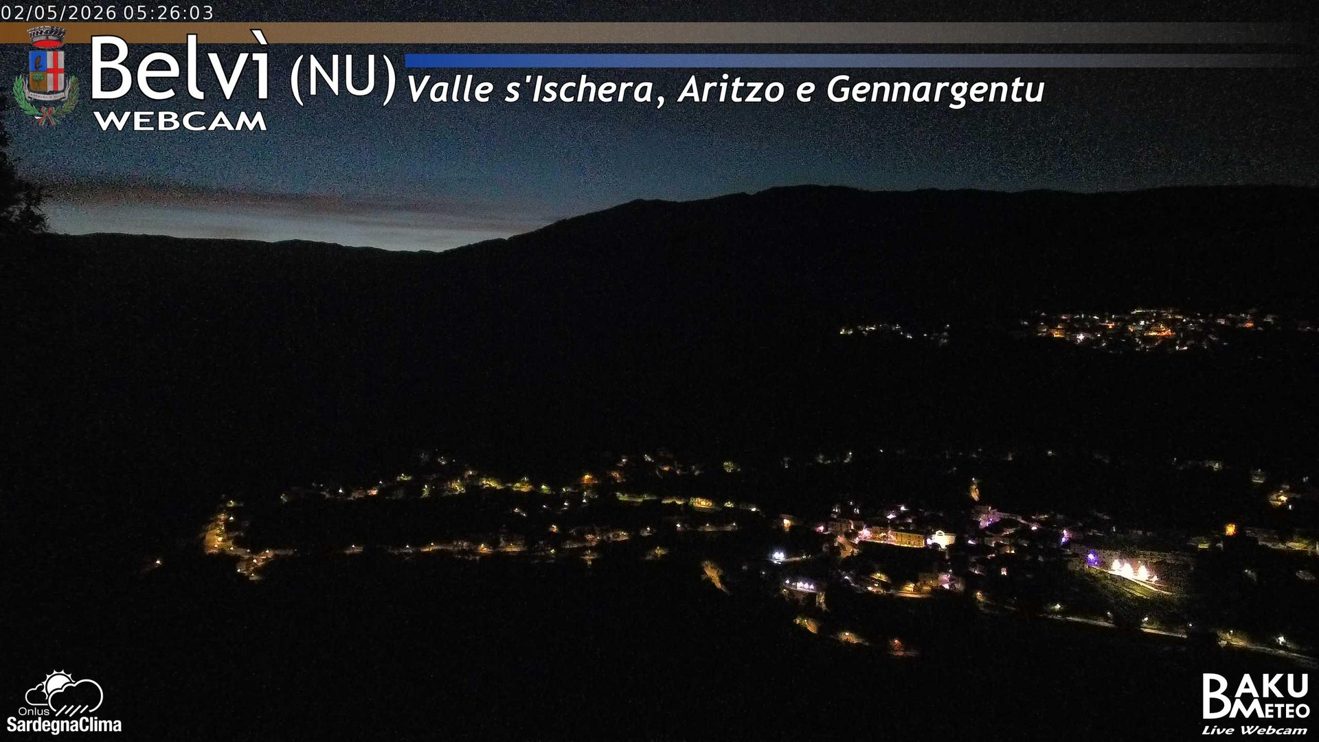 time-lapse frame, Belvì webcam