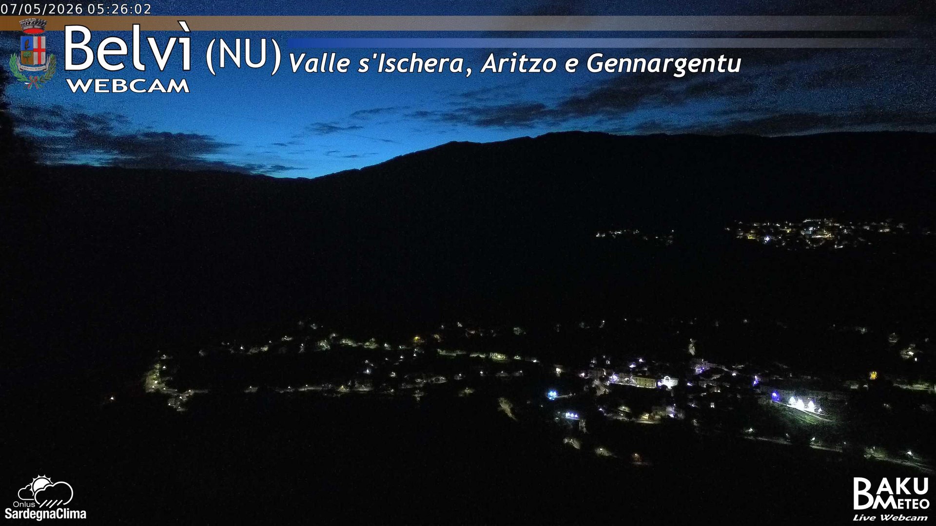 time-lapse frame, Belvì webcam