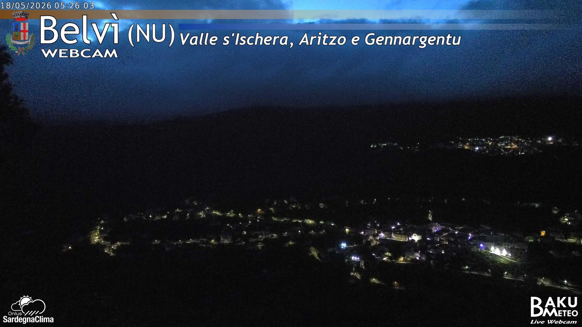 time-lapse frame, Belvì webcam