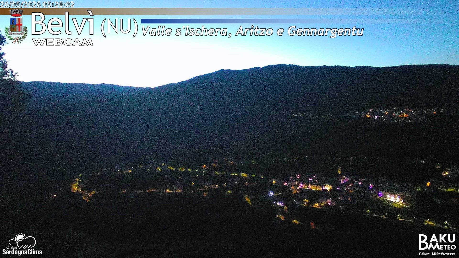 time-lapse frame, Belvì webcam