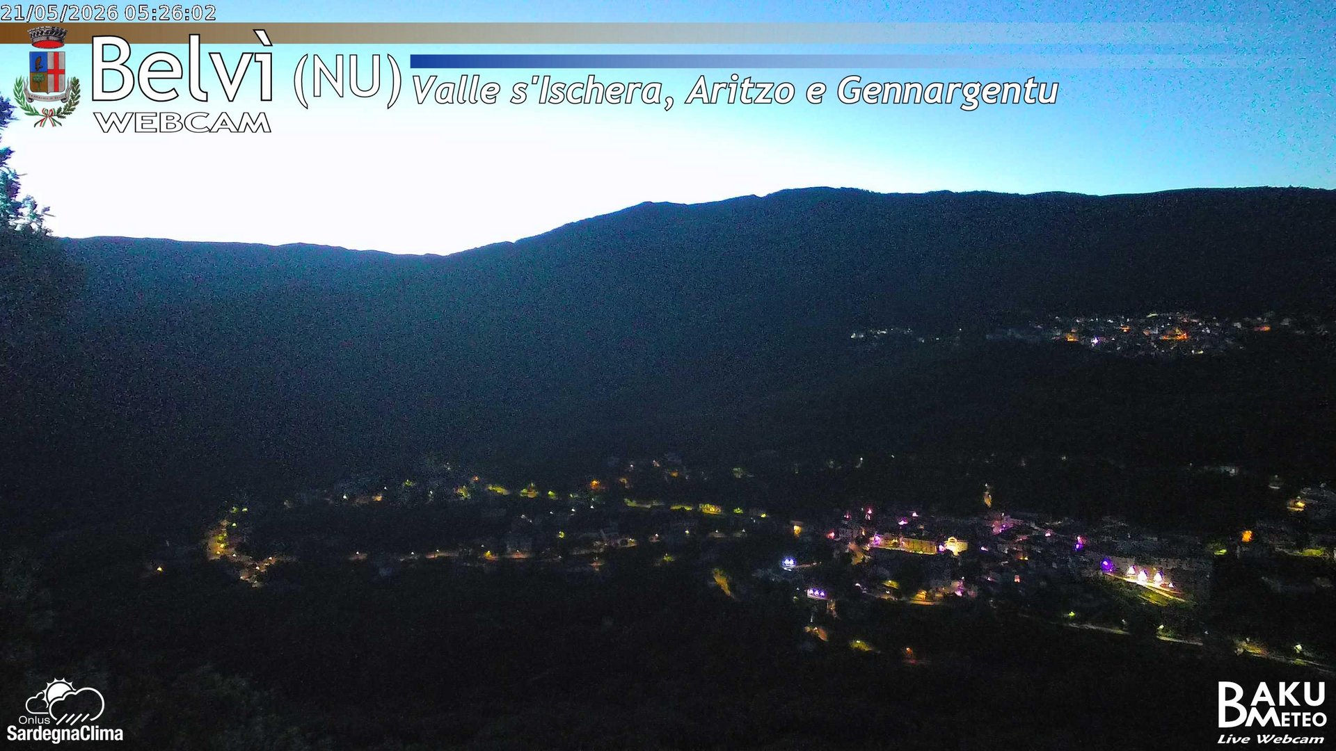 time-lapse frame, Belvì webcam
