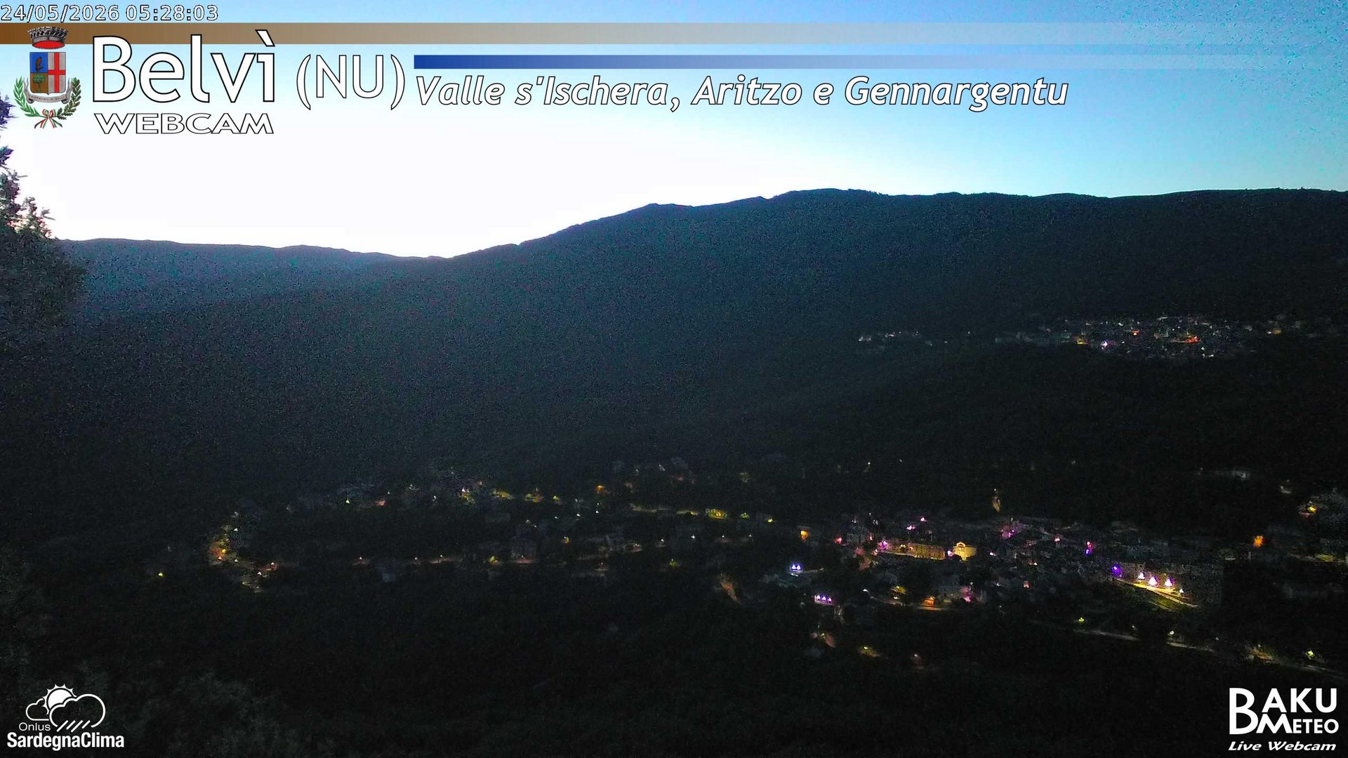 time-lapse frame, Belvì webcam