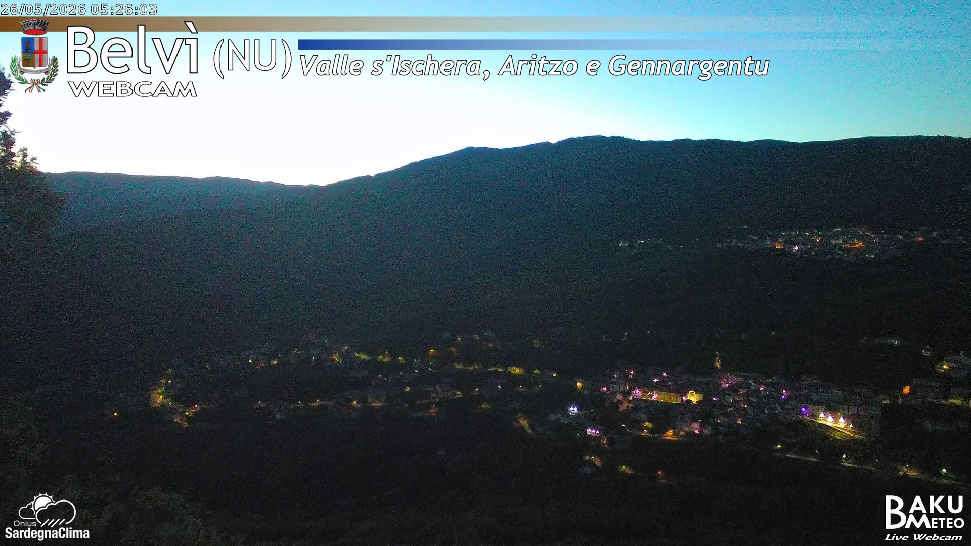 time-lapse frame, Belvì webcam