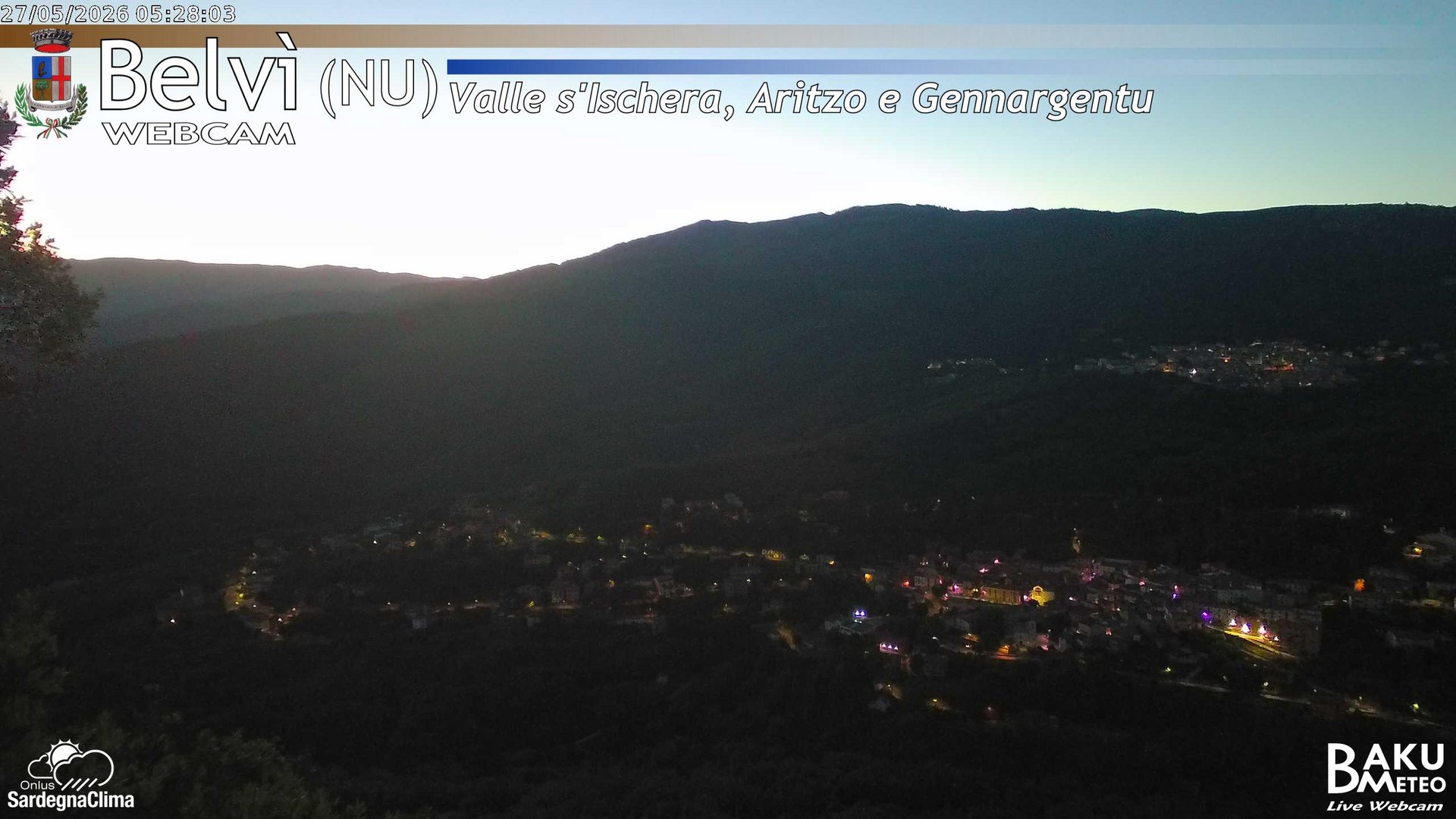 time-lapse frame, Belvì webcam