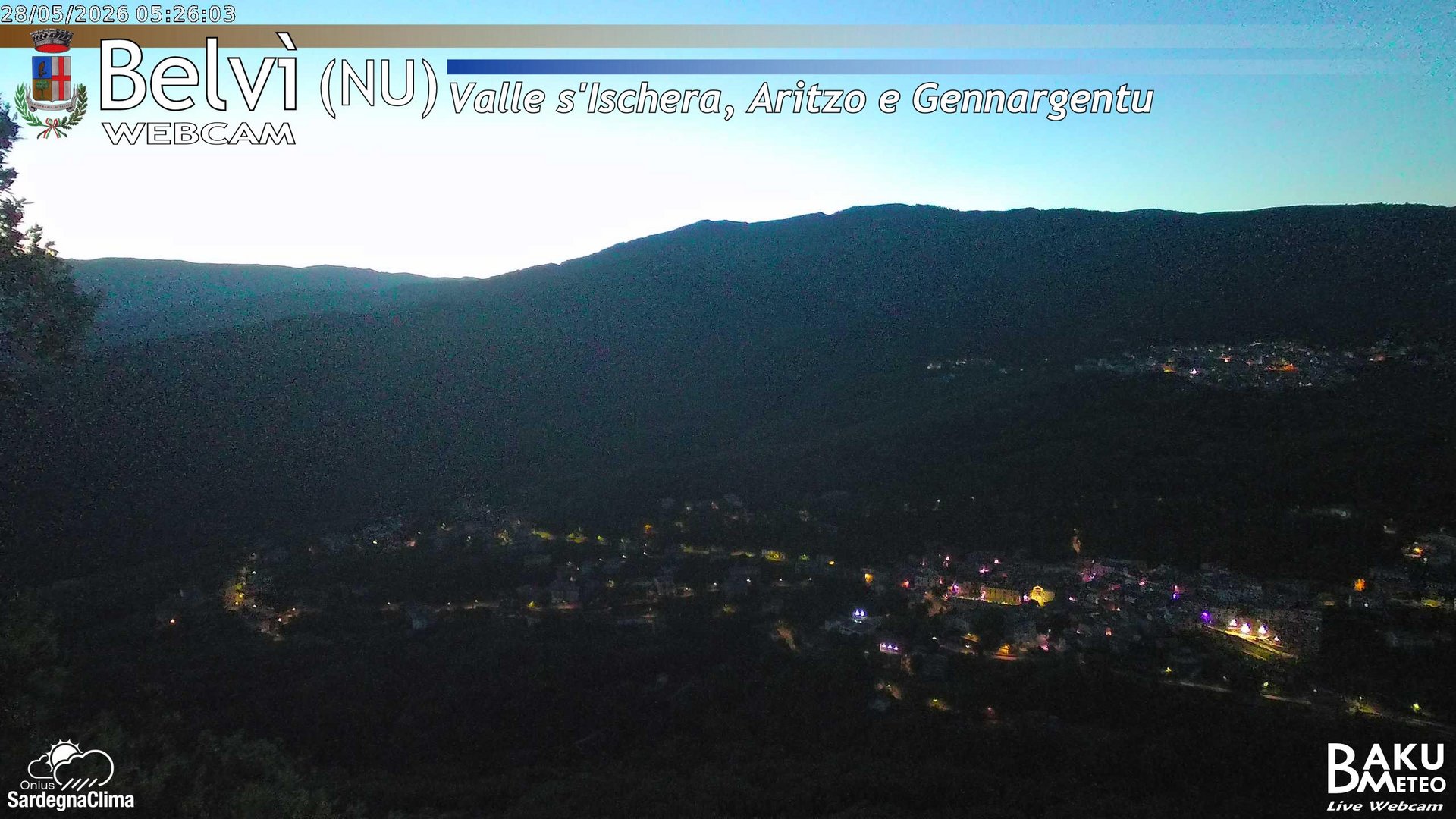 time-lapse frame, Belvì webcam