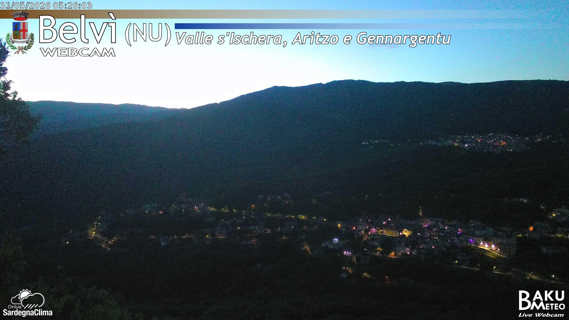 time-lapse frame, Belvì webcam