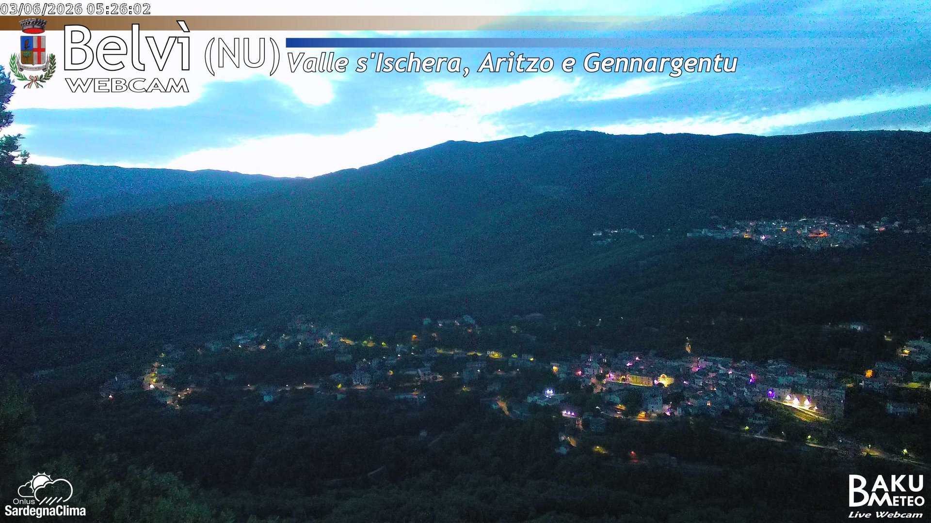 time-lapse frame, Belvì webcam