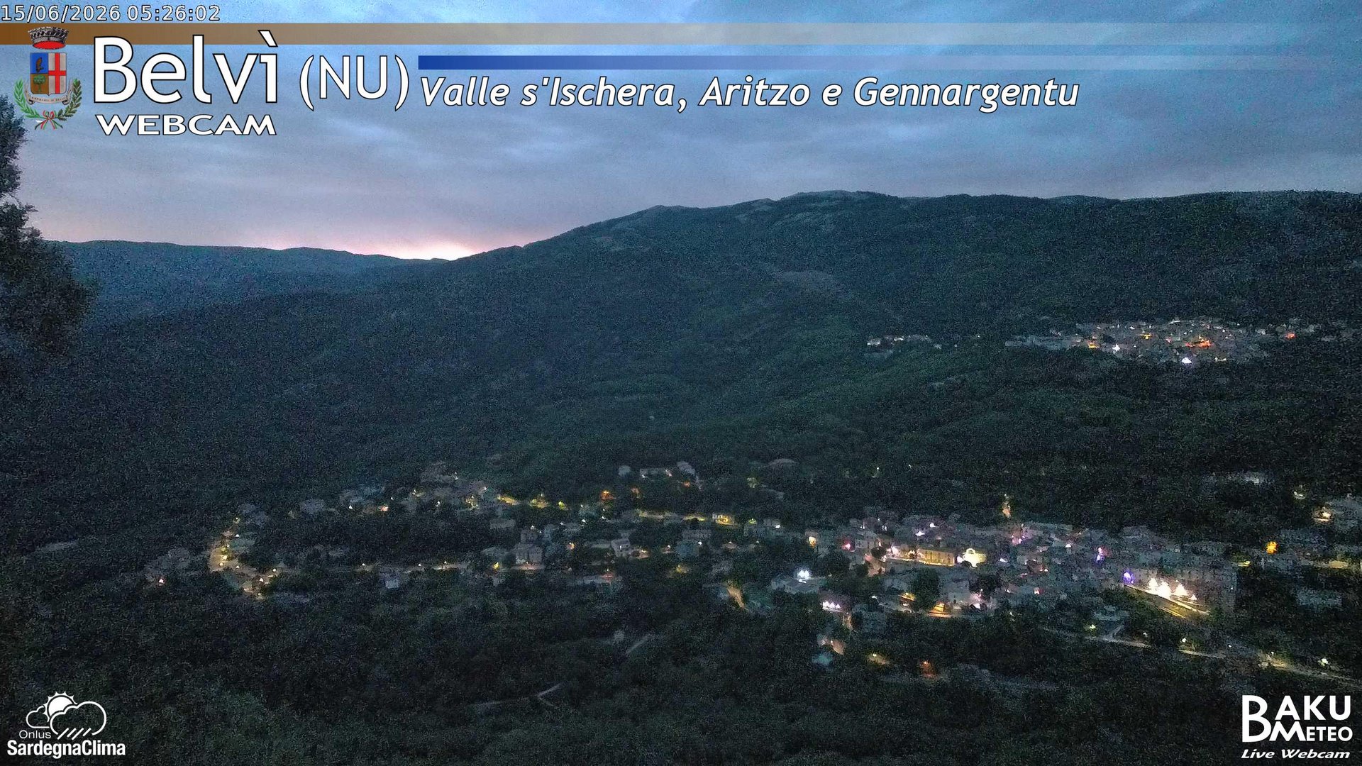 time-lapse frame, Belvì webcam