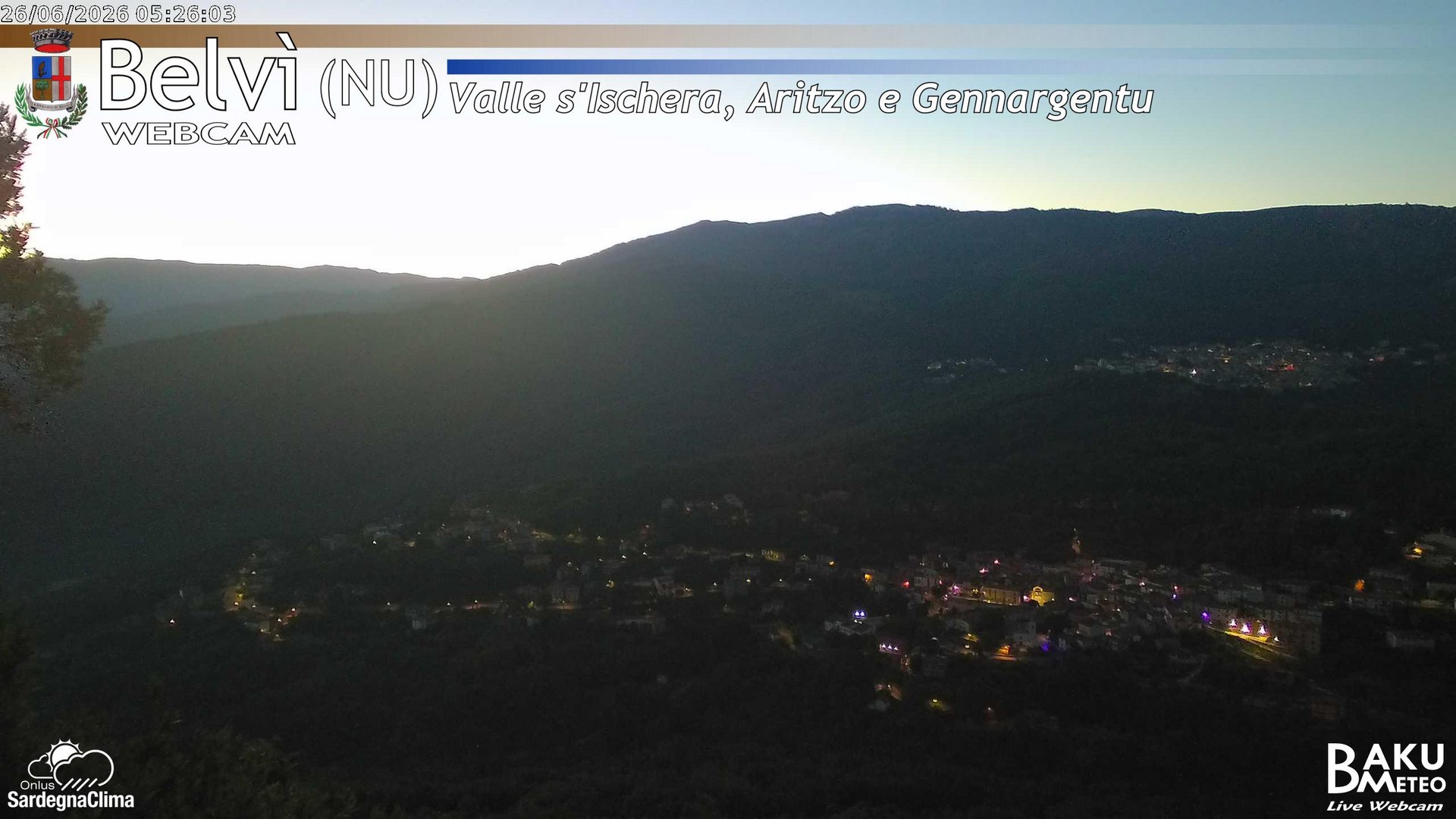 time-lapse frame, Belvì webcam