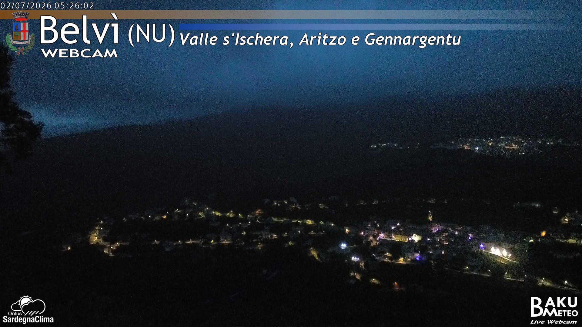 time-lapse frame, Belvì webcam